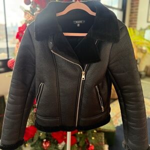 Misguided Leather/Fur Jacket